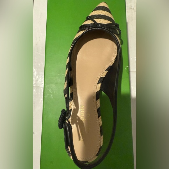 Kate Spade New York Women's‎ Veronica Raffia Slingback Flats - Picture 3 of 5